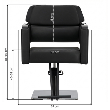 Scaun de coafat/salon Gaja – ergonomic, hidraulic si suport de picior integrat