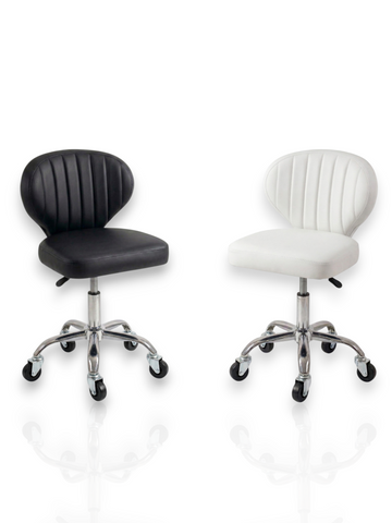 Scaun Profesional Salon Design Scoica – Ergonomie si Stil Premium – Alb / Negru