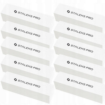 Set 10 buffere dreptunghiulare pentru unghii STALEKS PRO, granulatie 150