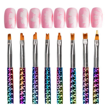 Set 8 pensule Ombre si decor | maner curcubeu