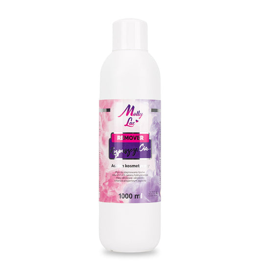 Soak Off Remover MollyLac 1000 ml cu lanolină pentru îndepărtarea ojei semipermanente, gelului și acrilului