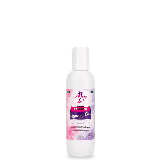 Soak Off Remover MollyLac 100 ml cu lanolină pentru îndepărtarea ojei semipermanente, gelului și acrilului