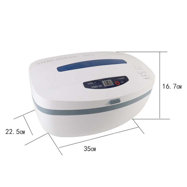 Ambalajul sterilizatorului profesional UV FMX-55 – compact și ușor de transportat