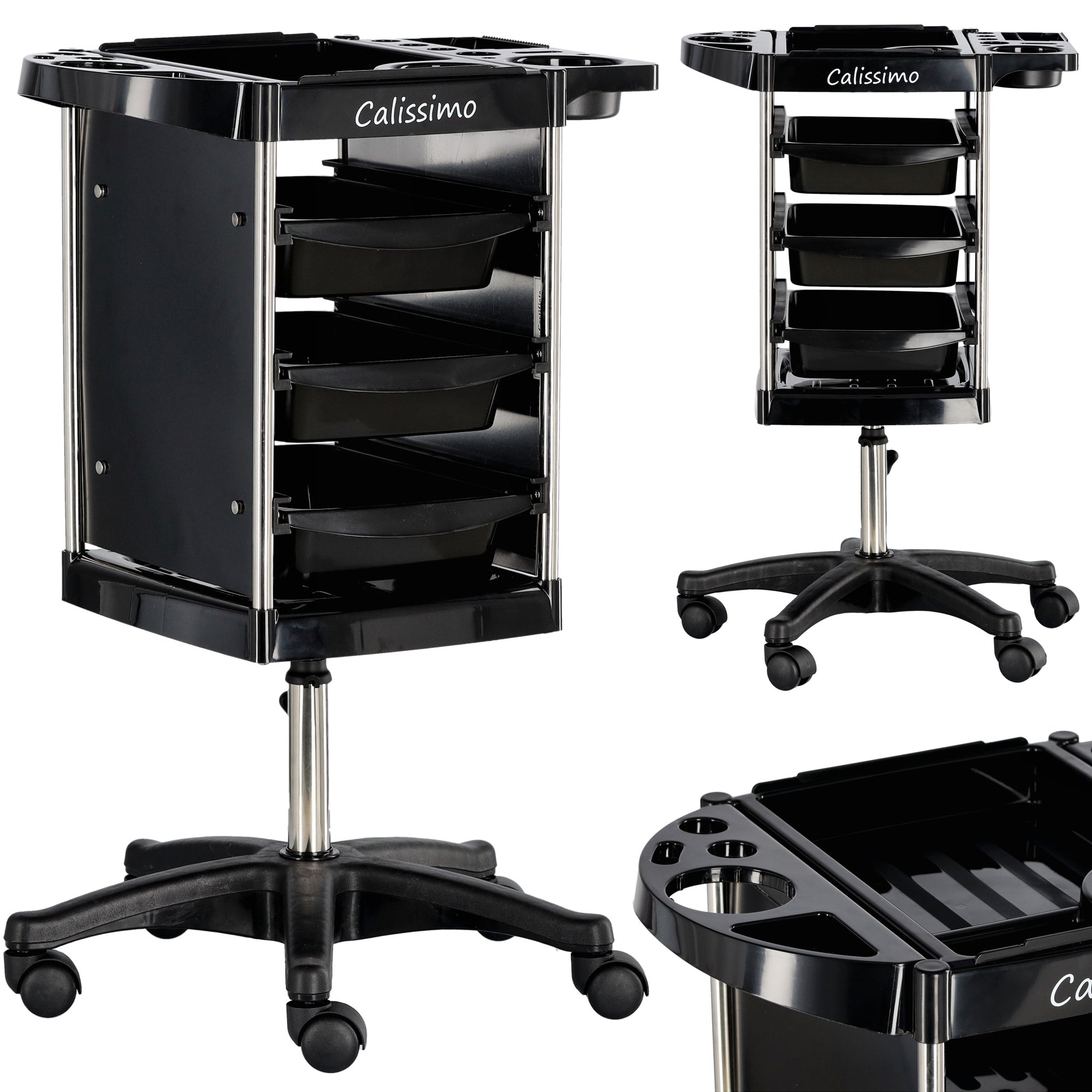 Ucenic organizator de salon X31-1 – carucior mobil cu sertare