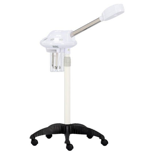 Vapozon cosmetic profesional UFO-21 cu abur cald si ozon pe stativ mobil cu roti pentru curatare ten.