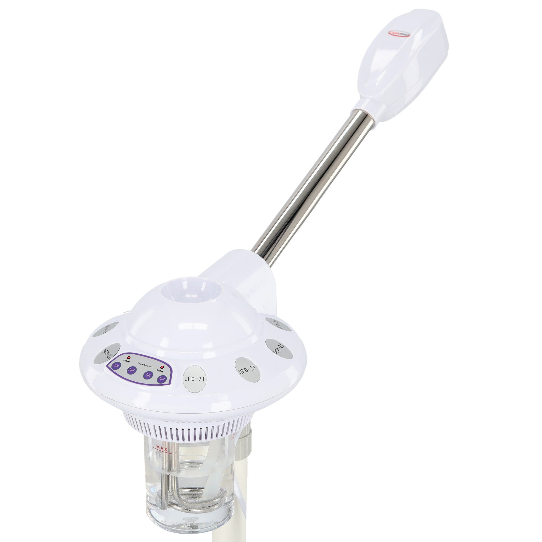 Unitatea principala si bratul orientabil de abur al aparatului vapozon cosmetic UFO-21.